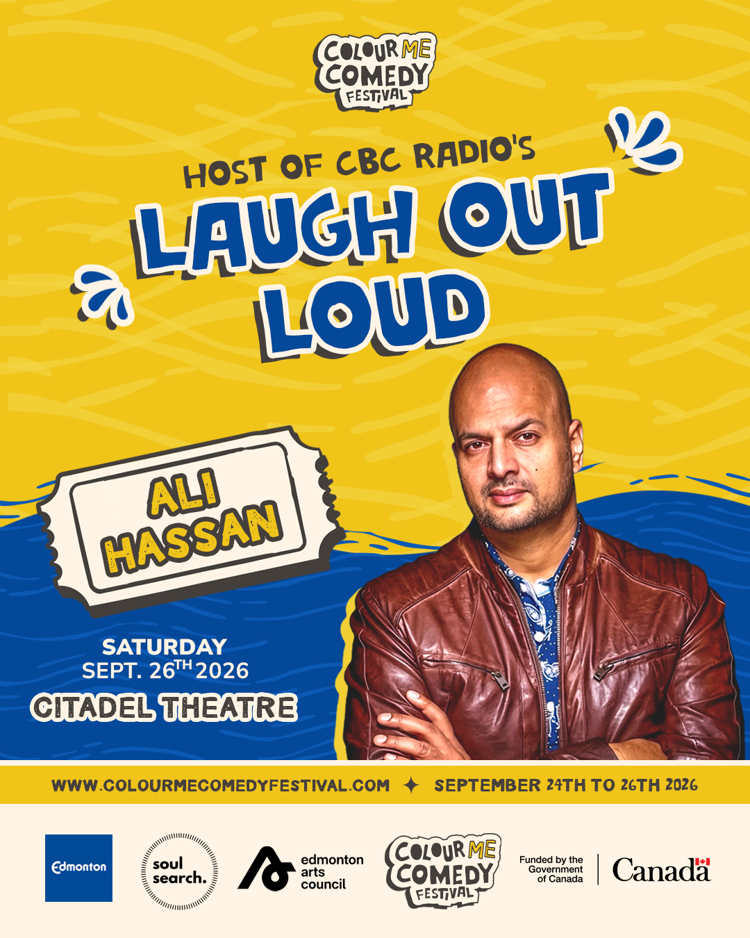 Day 3 – Ali Hassan Live in Edmonton | Colour Me Comedy Festival | 2026 Edmonton Comedy Festival