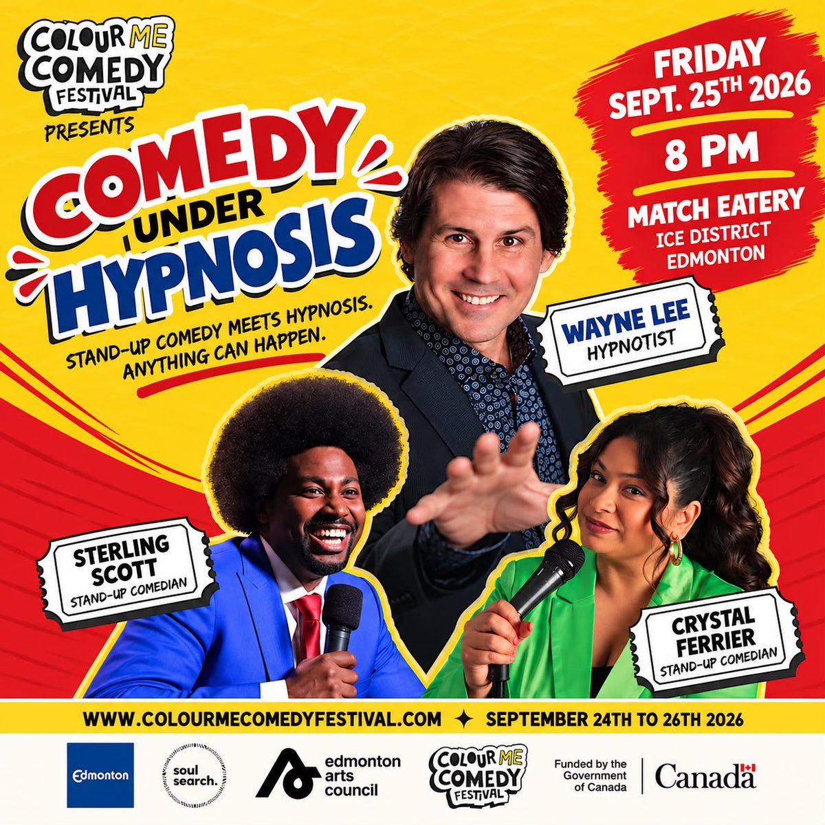 Day 2 – Comedians Under Hypnosis with Wayne Lee | 2026 Edmonton Comedy Festival
